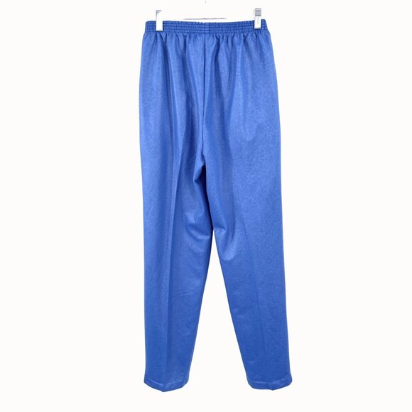 Vintage Pierre Lamonte Blue Chintz Print Elastic Waist Pants W/ Pockets USA MADE - Picture 3 of 5